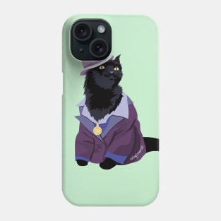 Black Cat Money (No Pattern) Phone Case