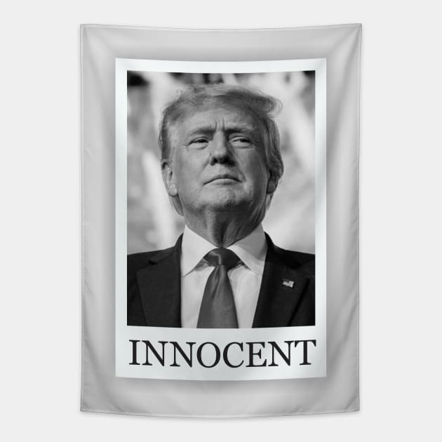 Trump Innocent Tapestry by Dale Preston Design