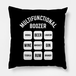 Multifunctional Boozer (Drinking Alcohol / White) Pillow