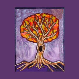 Autumn Fall Tree Painting T-Shirt