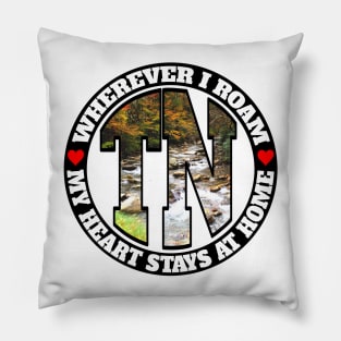 Heart Stays Home - Tennessee Pillow