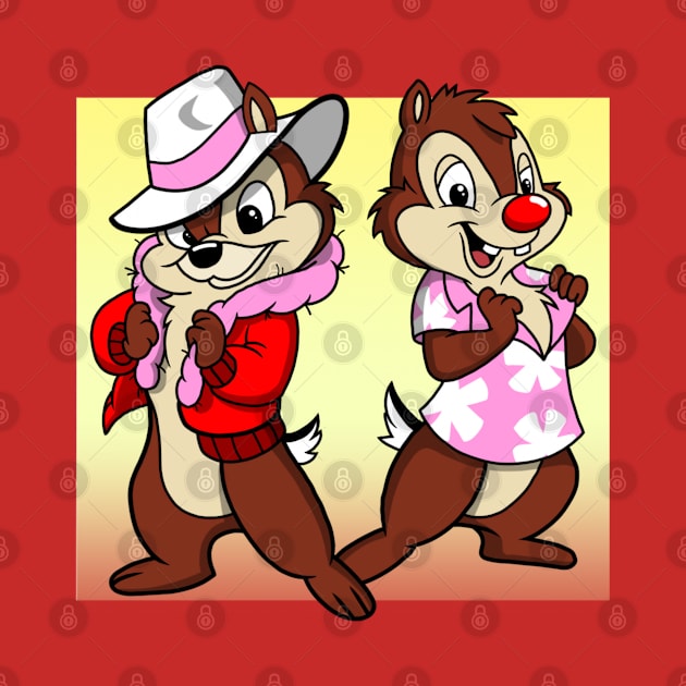 Chip n Dale by GarryDeanArt