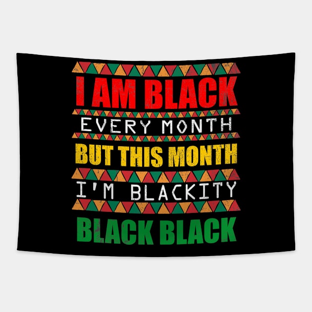 vintage mens black history month Tapestry by hadlamcom