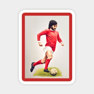 George Best Painting Magnet