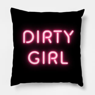 Dirty Girl Logo Pillow
