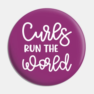 Curls Run The World Hairstylist Curly Hair Cute Pin