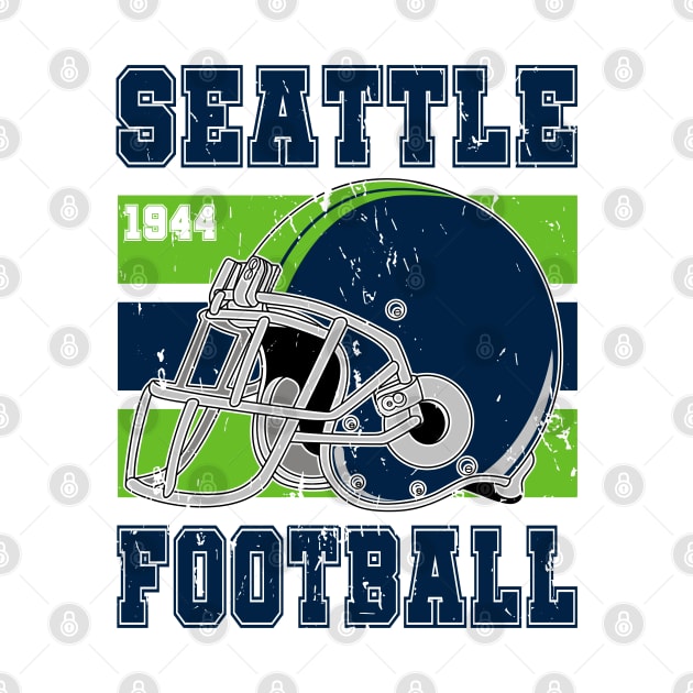 Seattle Retro Football by Arestration