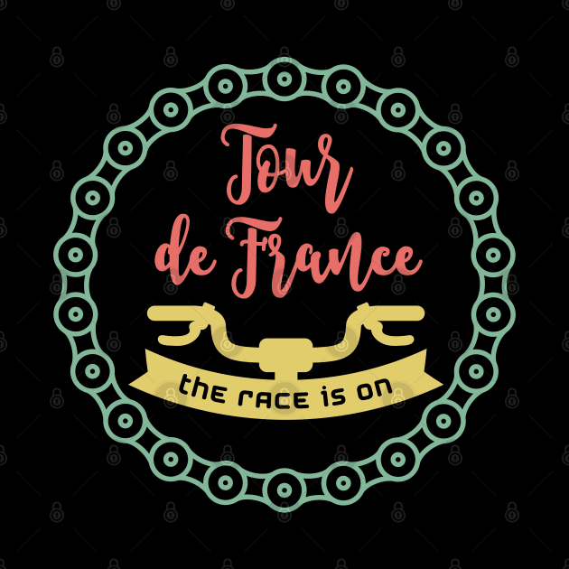 The Race is ON Tour de France Only for TRUE Cycling Lovers Retro Vintage style by Naumovski