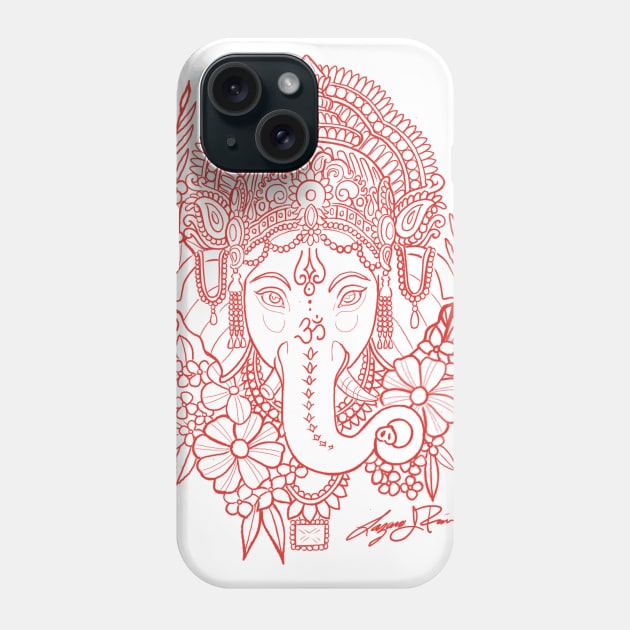 Ganesha Phone Case by Lazrartist