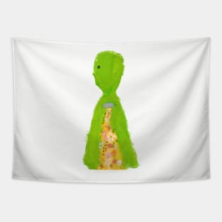 Alien: UFO and Flowers Tapestry