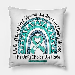 Dysautonomia Awareness Awareness - rainbow leopard ribbon strong Pillow