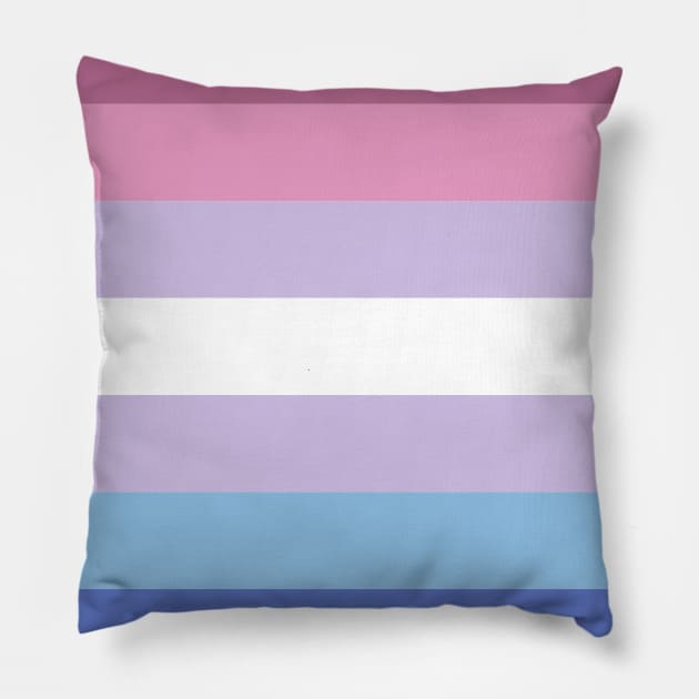 Bigender Flag Pillow by AnnaBanana