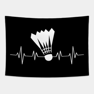 Heartbeat Badminton Tapestry