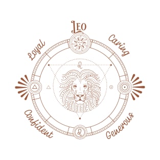 Leo Zodiac Design T-Shirt