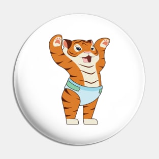 Baby Tiger with Underpants Pin