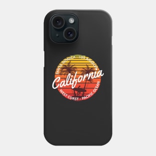 Santa monica Beach los angeles california west coast pacific ocean Phone Case