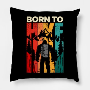 Sasquatch Hiking Funny Pillow