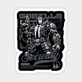 Gorilla Security Sci-fi Job Future Mecha Animals Robot Magnet