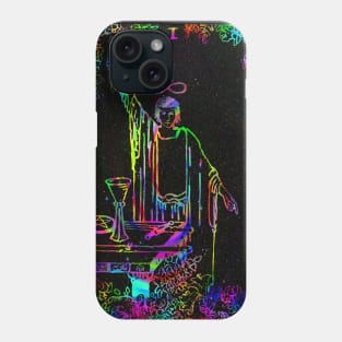 The Trippy Magician Tarot Card - in Space! Phone Case