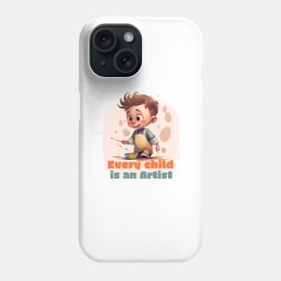 Every Child is an Artist - Cute Boy Phone Case