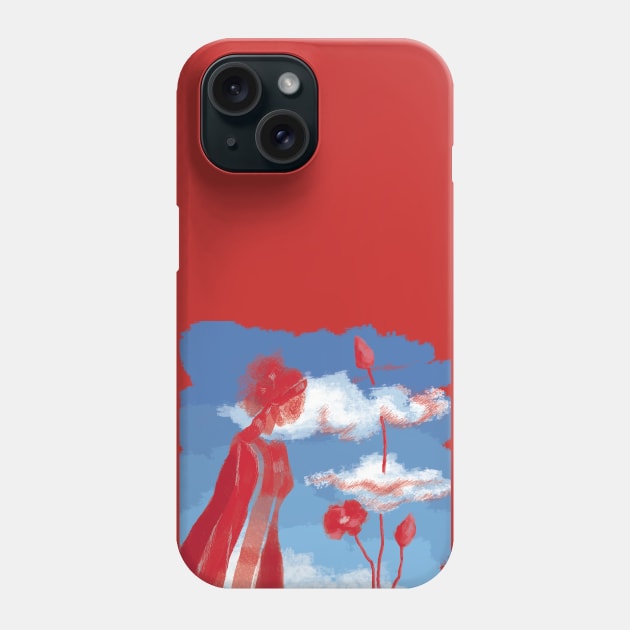 red cloud Phone Case by Ganna_Panna