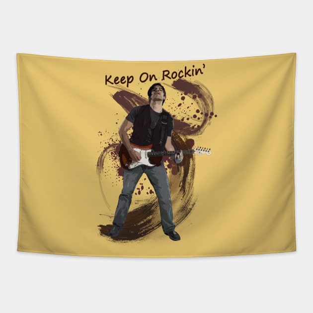 Keep On rockin' Tapestry by Peter Awax