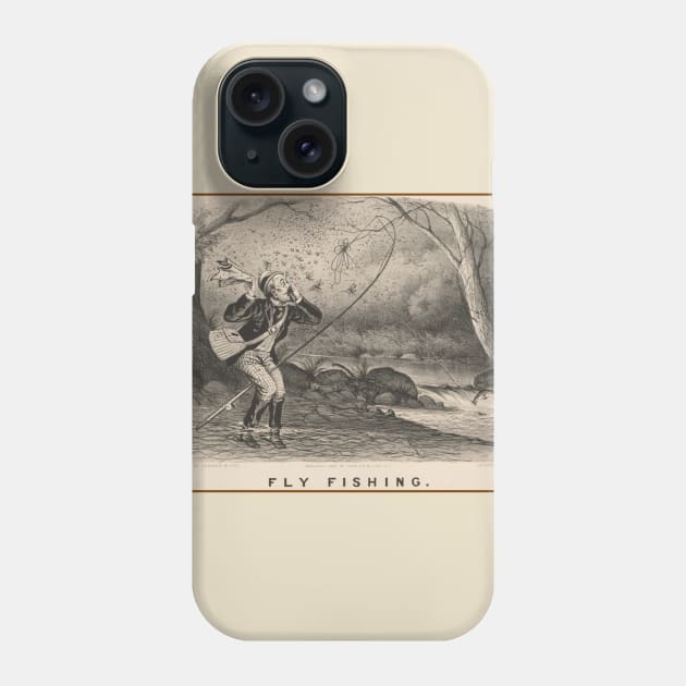 Classic Fly Fishing Phone Case by LP Designs