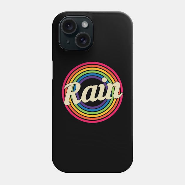 Rain - Retro Rainbow Style Phone Case by MaydenArt