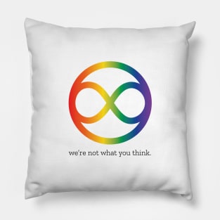 we're not what you think Pillow