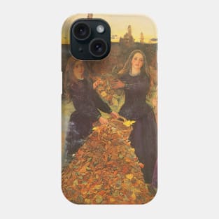 Autumn Leaves by Sir John Everett Millais Phone Case