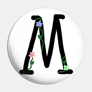 "M" Initial Pin