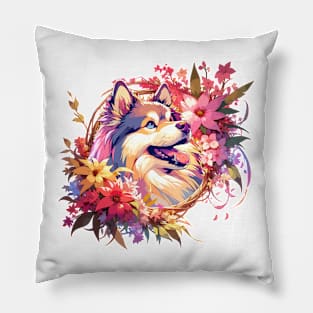 Finnish Lapphund's Mothers Day Joy - Perfect Dog Mom Gift Pillow