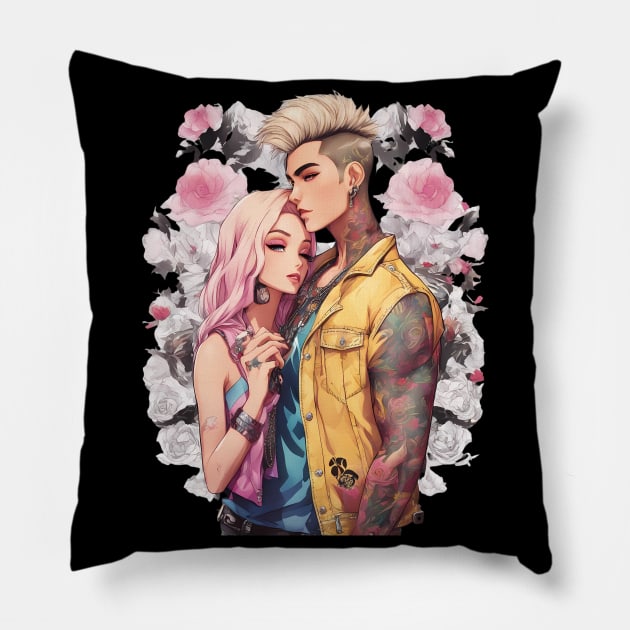 Loving You Pillow by animegirlnft