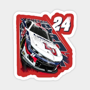 William Byron Red Racing Magnet