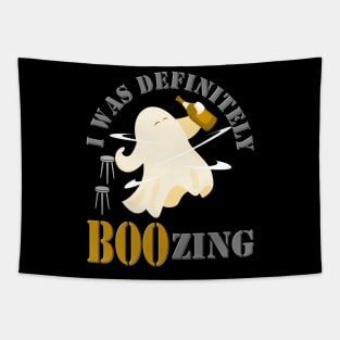 I Was Definitely Boozing, Ghost Drinking Beer, Halloween Gifts, Halloween Costume Gift, Spooky, Horror, Scary, Halloween, Ghost Halloween, Alcohol Ghost Tapestry