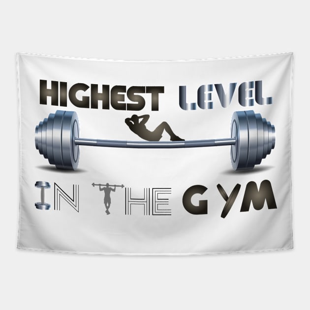 Hardest worker in the room, fit, highest level, gym lover,fitness,squat, for men's, for womens,beast Tapestry by Wa-DeSiGn-DZ