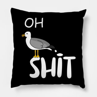 Seagull - Seagullshit - funny motif Pillow