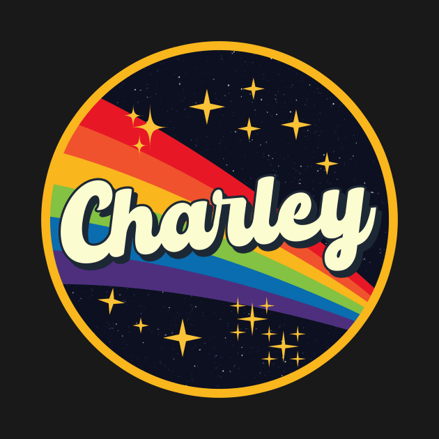 Charley // Rainbow In Space Vintage Style by LMW Art