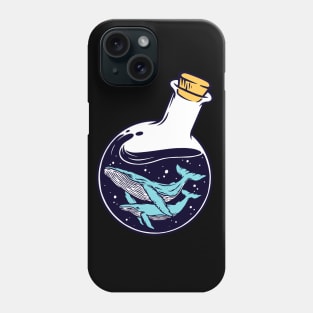 Whale in the Bottle Phone Case