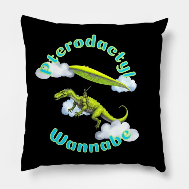 Pterodactyl Wannabe Pillow by Mugs and threads by Paul