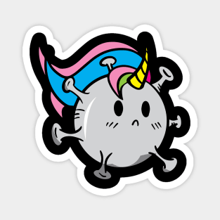 Virus boy unicorns  png cartoon png Magnet