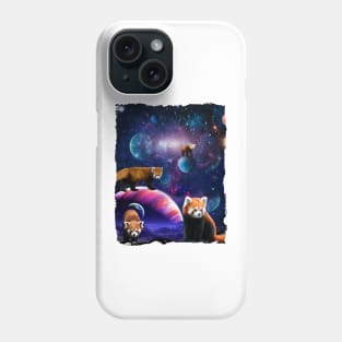 Red Pandas Wild Animal Universe Galaxy Stars lesser panda Phone Case