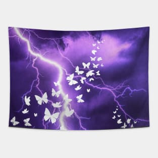 Electric Butterfly Tapestry