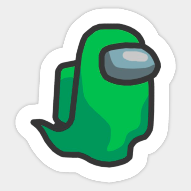 Among Us Lime Ghost Among Us Aufkleber Teepublic De