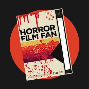 Horror Film Fan // Retro Scary Movie VHS T-Shirt