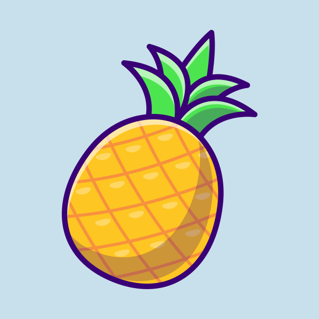 Pineapple Fruit Cartoon by Catalyst Labs