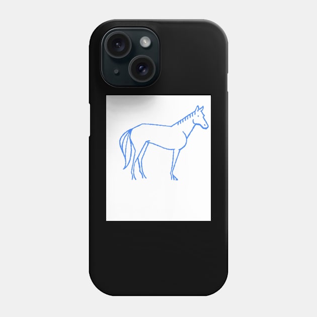 pencil sketch of horse Phone Case by colourgraphic