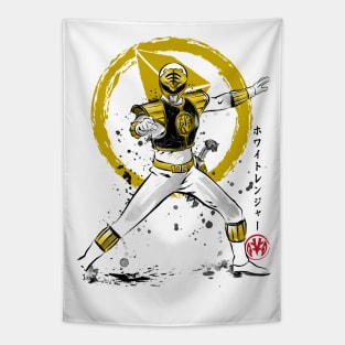 White Ranger sumi e Tapestry