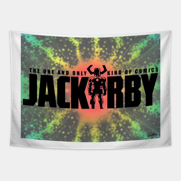 Jack Kirby Logo Tapestry by ArlenSchumer