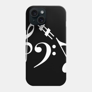 Invert music note Phone Case